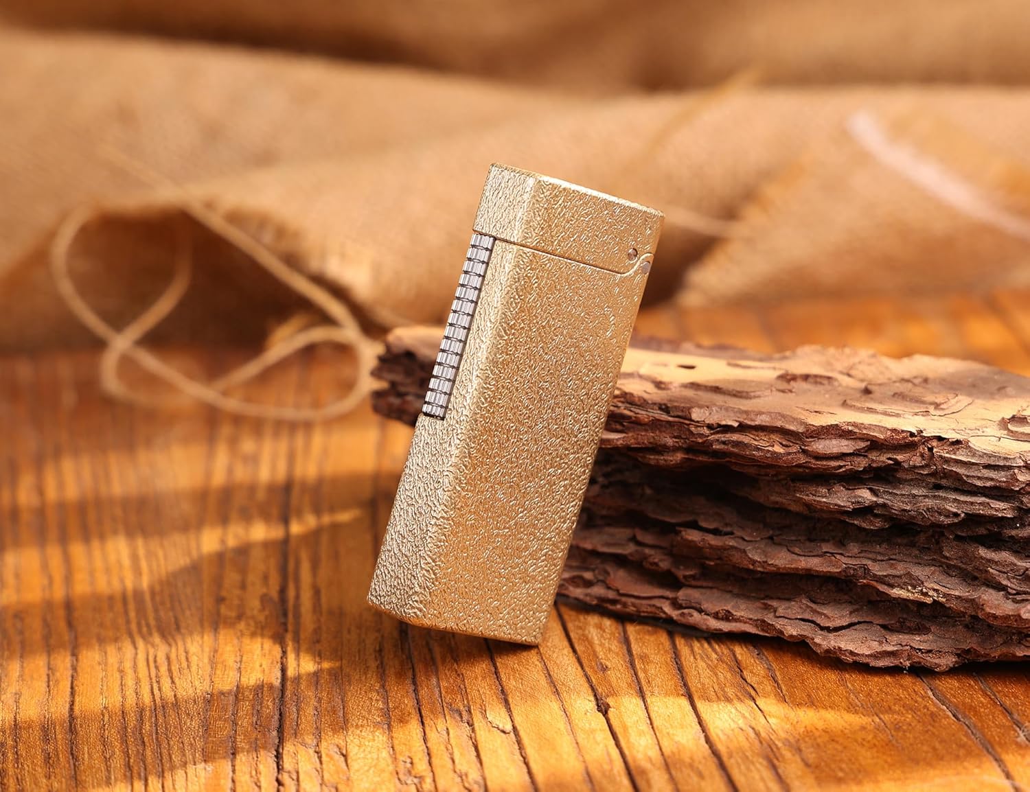 WDMART- H59 Brass Mechanical Trench Lighter • Retro Soft Flame Oil Lighter • Cool Open Flame Kerosene Lighters one Click lid Opening • Model：Flame Spirit (MM)