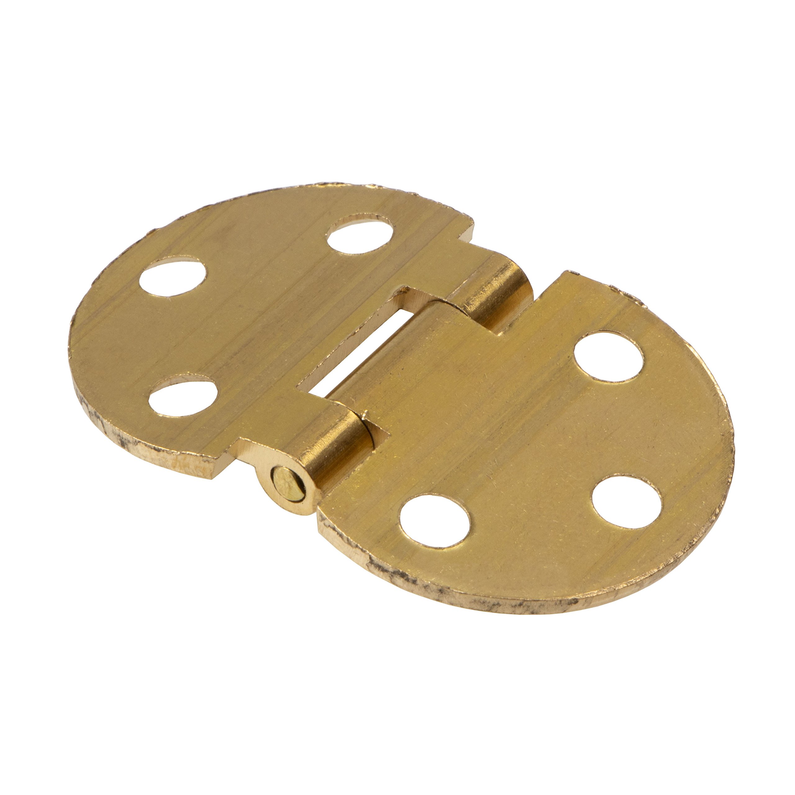 Gedotec Lembo montaggio VARIO Lembo mobili cerniera a vite incernierato per lembi di legno | Ottone opaco | Angolo di apertura 270° | Per viti