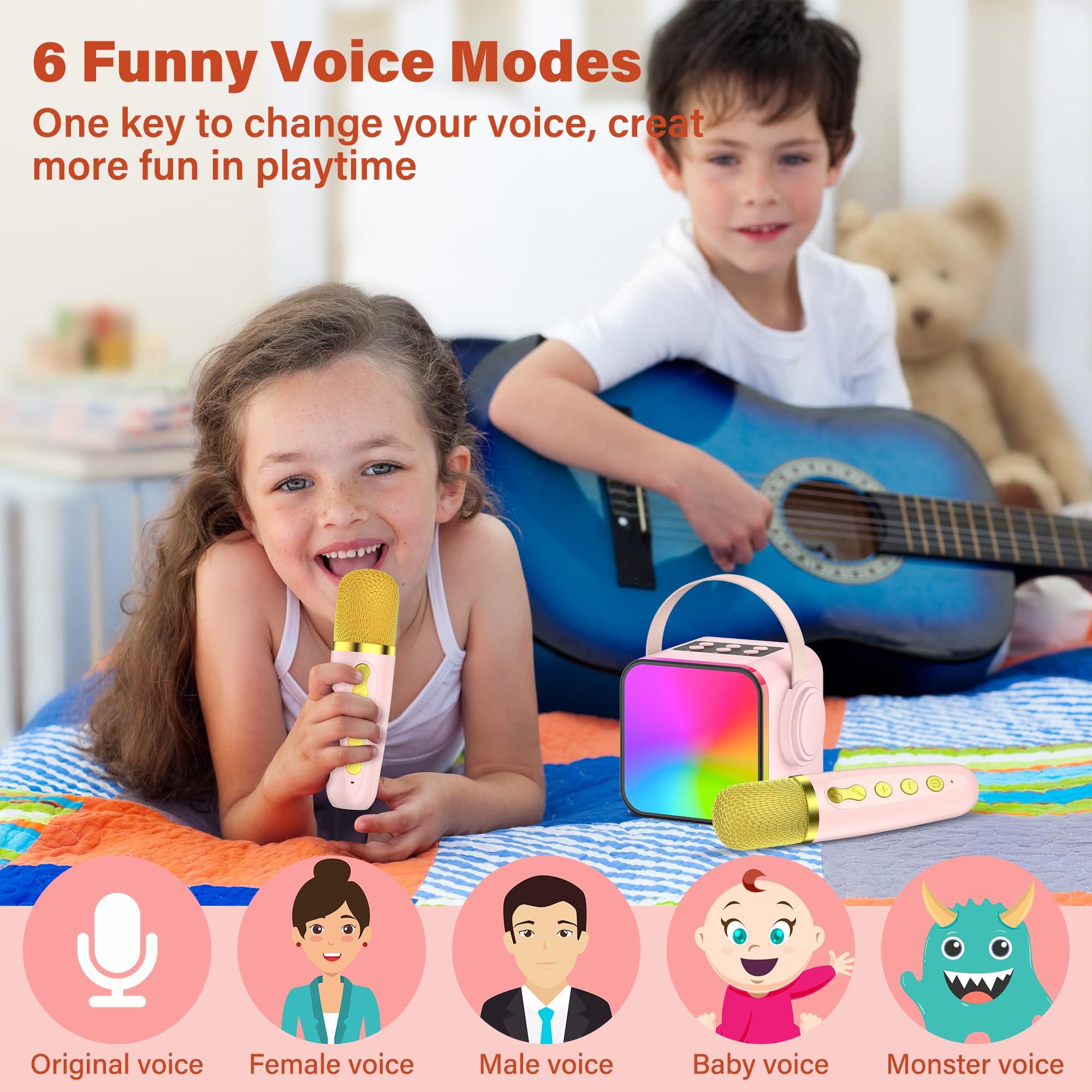 Amazon.com: Muluta Karaoke Machines for Kids Toys – 2 Mini