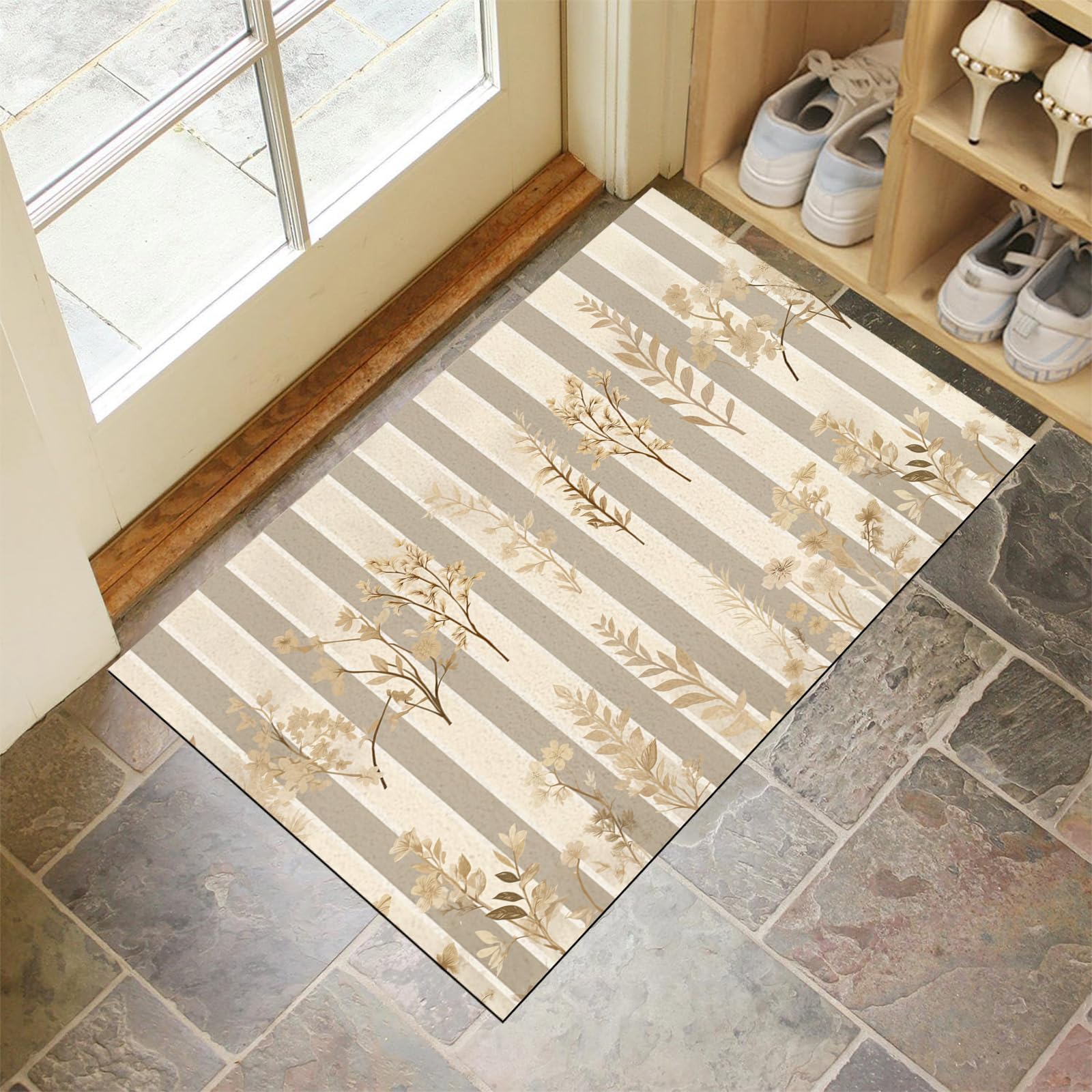 Paillasson absorbant et tapis lavable grand format pour l'entrée