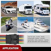 Vista 37 de Nilight - 200 conectores eléctricos de 2 pines, enchufe macho y hembra, terminales impermeables de 2 vías para automóvil, camión, motocicleta