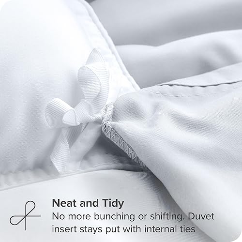 Miniatura 6 de Bare Home - Funda de edredón tamaño Queen Colección de fundas de edredón súper suaves de primera calidad de 1800 hilos Funda de edredón liviana y
