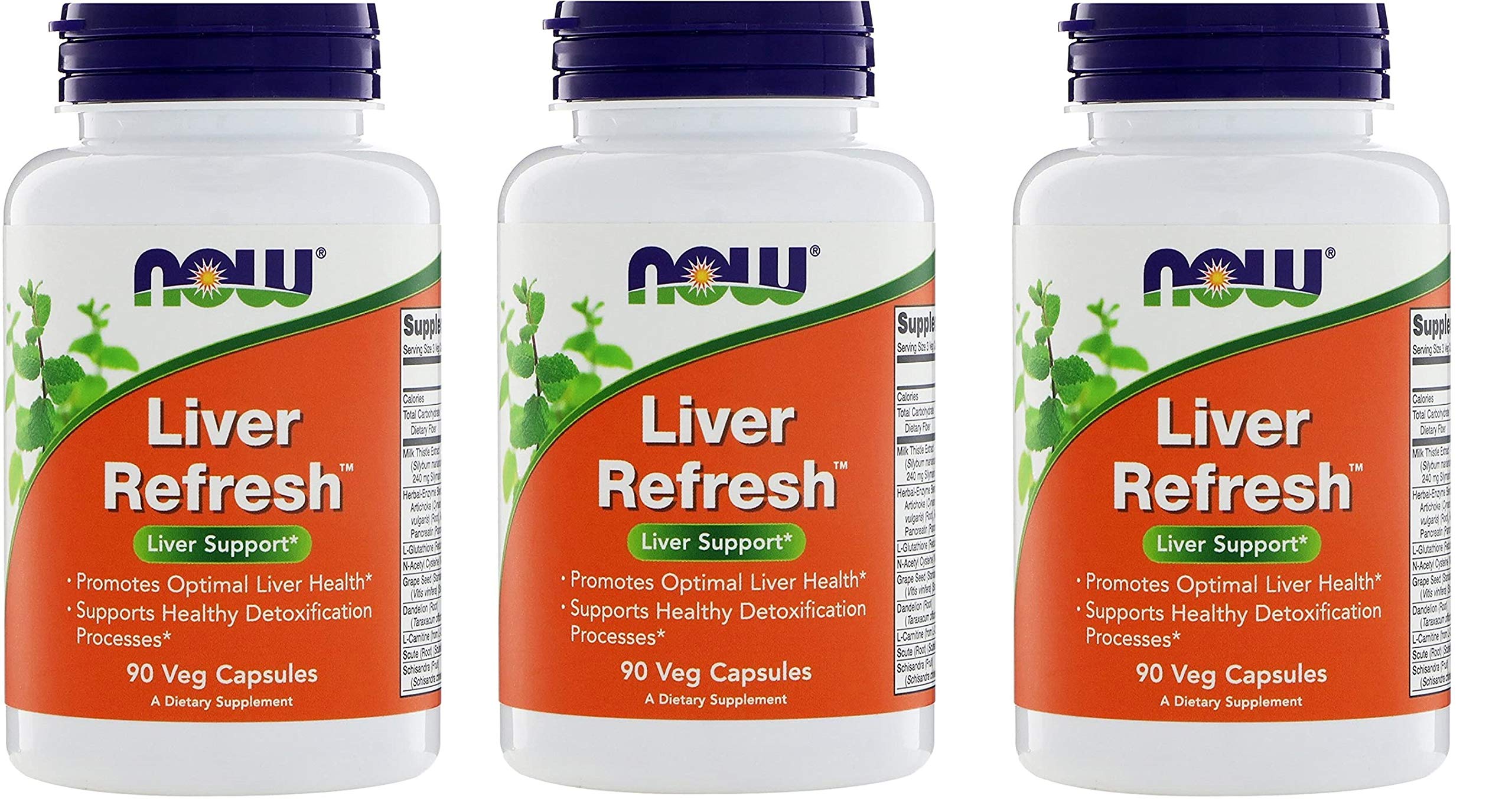 Now Foods Liver Refresh - 90 Veggie Capsules (Pack of 3)