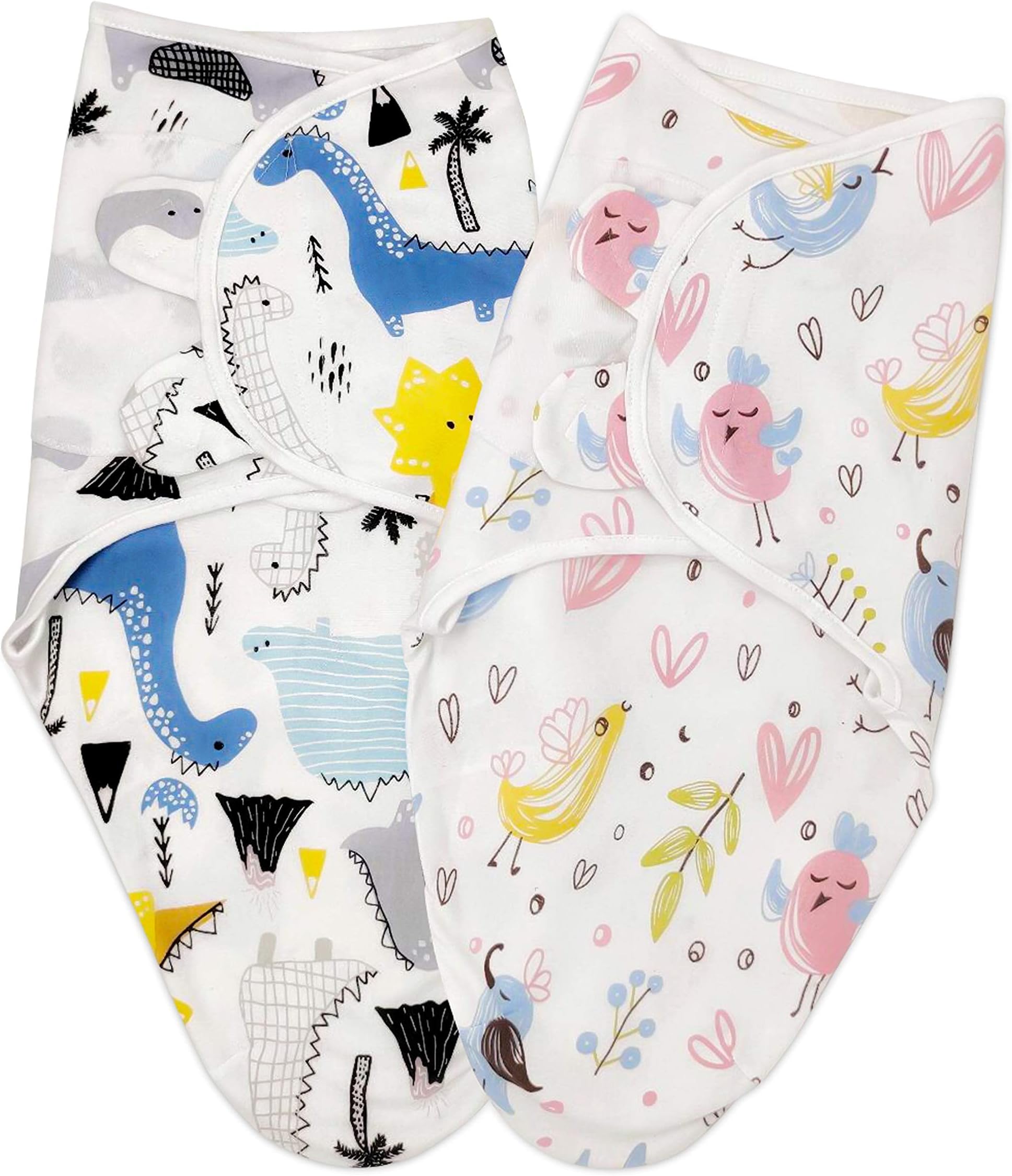 Baby Swaddle Adjustable Infant Wrap In Orange Color Printed Animal main image 1