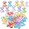Colorful Gummy Resin Bear Charms Pendants Candy Gummy Bear Charms Jewelry Making Finding Accessory for DIY Necklace Earrings Bracelet