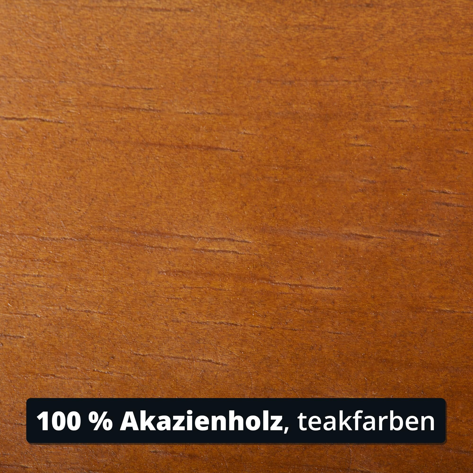KHG Gartenstuhl mit Armlehnen 100% Akazien-Echtholz, vielseitig einsetzbar | klappbar, wetterfest, verstellbare Rückenlehne, Hochlehner, Klappstuhl, 110 kg belastbar, braun, praktisch im Alltag