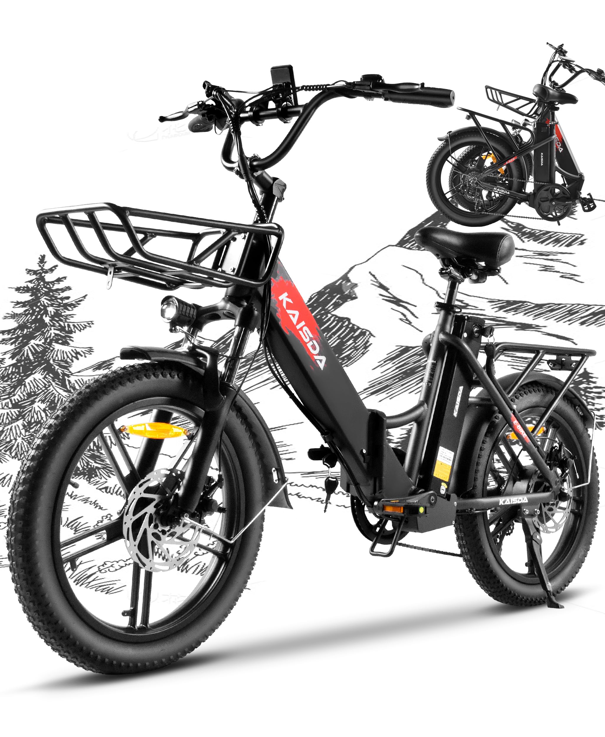 KAISDA Klapp-Fatbike 20 Zoll