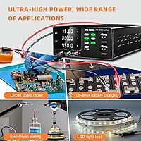 Vista 8 de NICE-POWER Fuente de alimentación de CC variable, 15V 30A 450W de conmutación de alta potencia Fuente de alimentación de banco regulada de CC