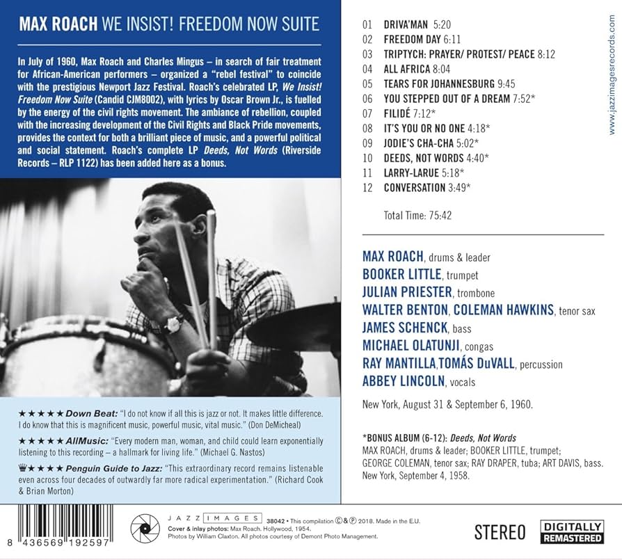 Max Roach - We Insist/Freedom Now..: Amazon.pl: Płyty CD i