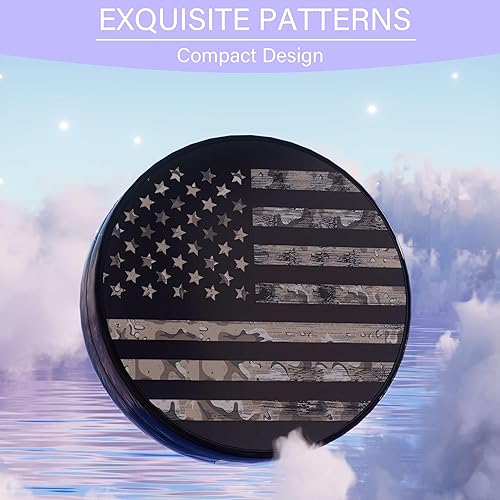 Miniatura 2 de LRITER Funda para lentes de contacto, portátil con espejo, una variedad de patrones y formas para elegir, apto para maquillaje diario, oficina,