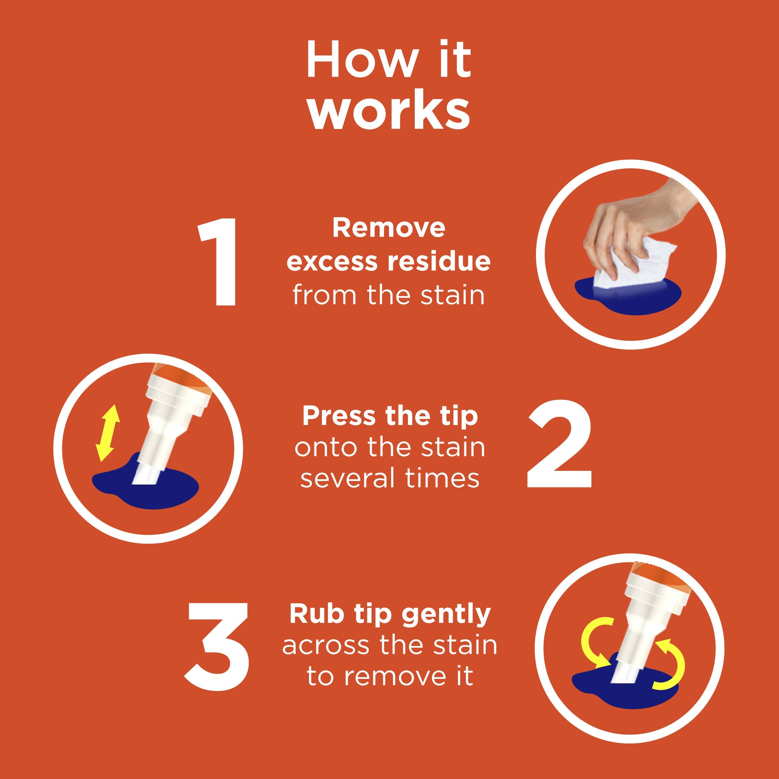 Tide to Go - Bolígrafo líquido quitamanchas instantáneo, paquete de 9
