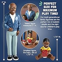 Vista 5 de Marvel Education Co MTC-125 juego de muñecos de familia afroamericana