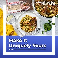 Vista 4 de Mahatma Arroz integral de grano entero, bolsa de arroz de 2 libras, arroz para estufa o microondas