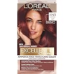 LOreal Paris Excellence Universal Nudes Permanent Hair Color, Ammonia Free Hair Dye for Gray Hair Coverage, 4NR Natural Dark Red, 1 Hair Dye Kit