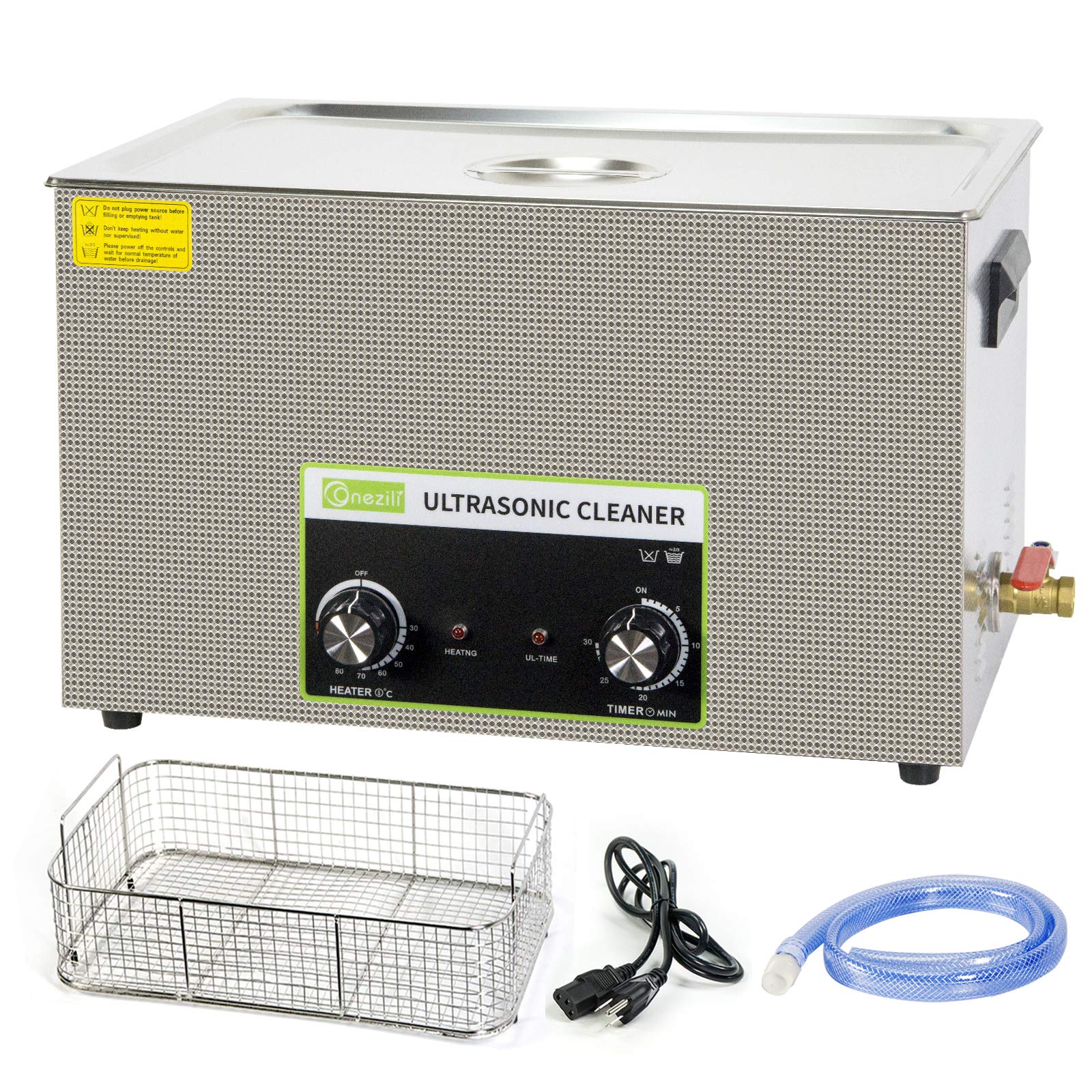 Photo 1 of **USED/UNABLE TO TEST NO POWER CORD**
Sonic Cleaner 30L, ONEZILI Large Ultrasonic Cleaner High Power, 600W Ultrasonic Power, 500W Heating Power, Ultrasonic Carburetor Cleaner Machine 30L, 600W