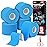 5 Rolls Kinesiology Tape, 2 inch x 16.4 Feet Waterproof Athletic Tape, Uncut Kinetic Tape, Muscle Tape, Sports Tape, Knee Tape for Exercise and Daily Use - Blue