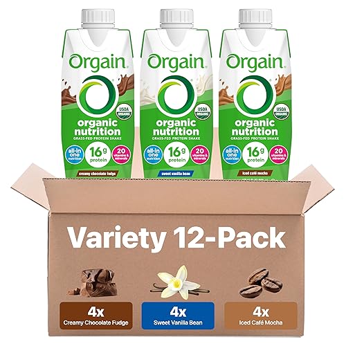 Miniatura 10 de Orgain batido nutricional orgánico sabor dulce cremoso de chocolate reemplazo de comida 056onzas de proteína 20vitaminas y minerales sin gluten y