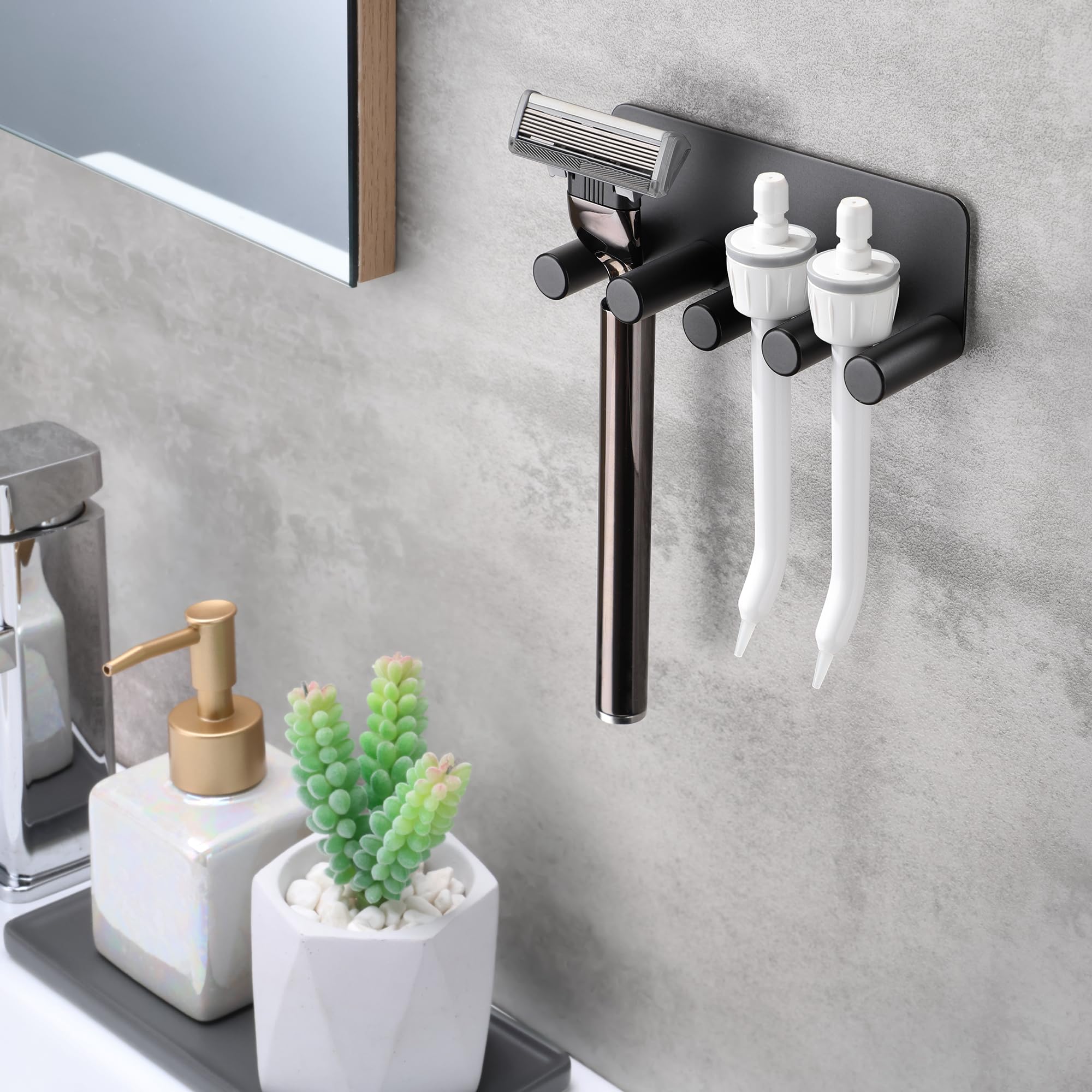 Zahnbürstenhalter Ohne Bohren Wand Elektrisch Zahnbürste Halter Aufsteckbürsten Halter Edelstahl Zahnburstenhalterung Selbstklebend Zahnbürstenkopf Schwarz