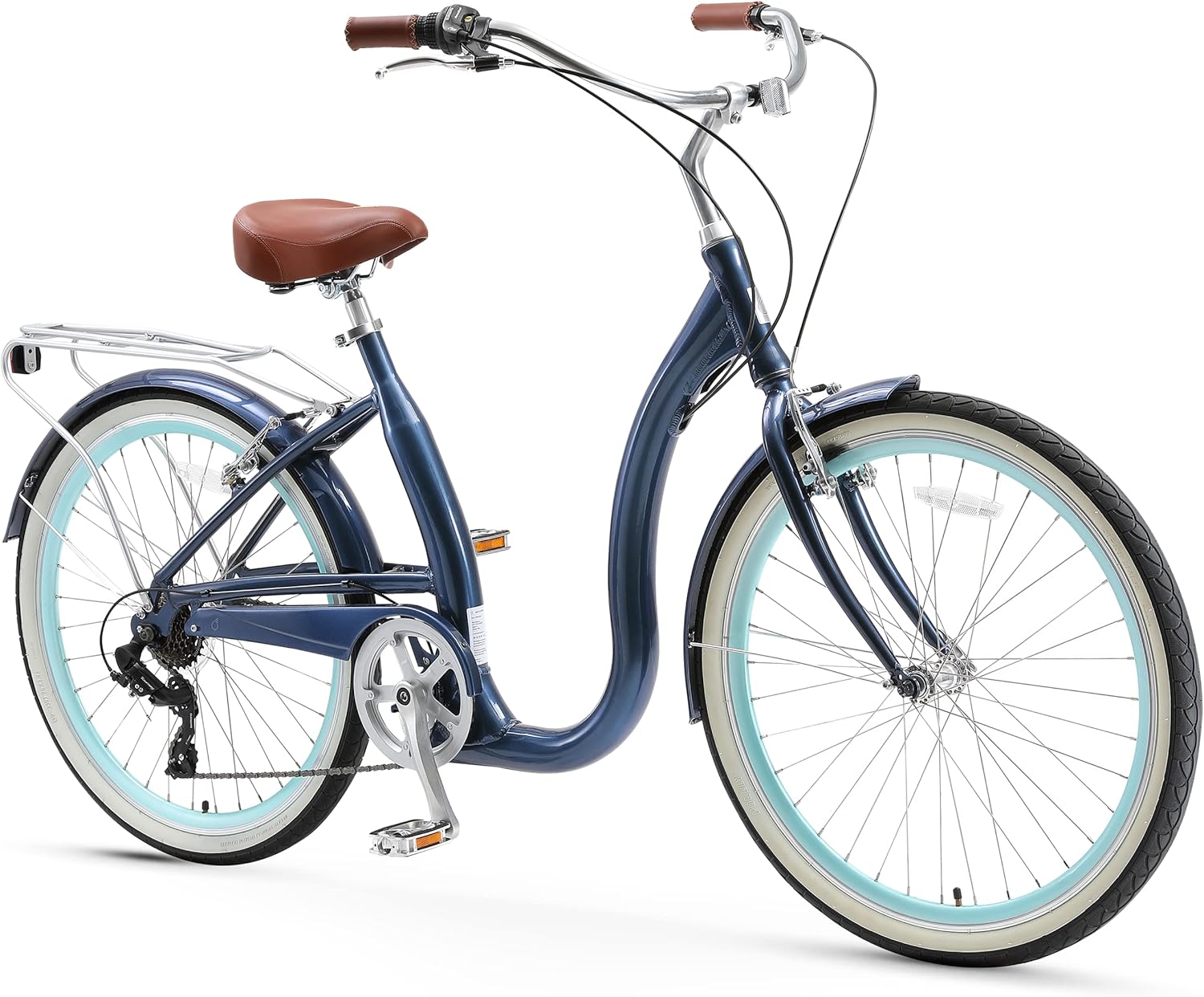 sixthreezero sixthreezero Easy Boarding Women's 7-Speed Bicycle, Teal