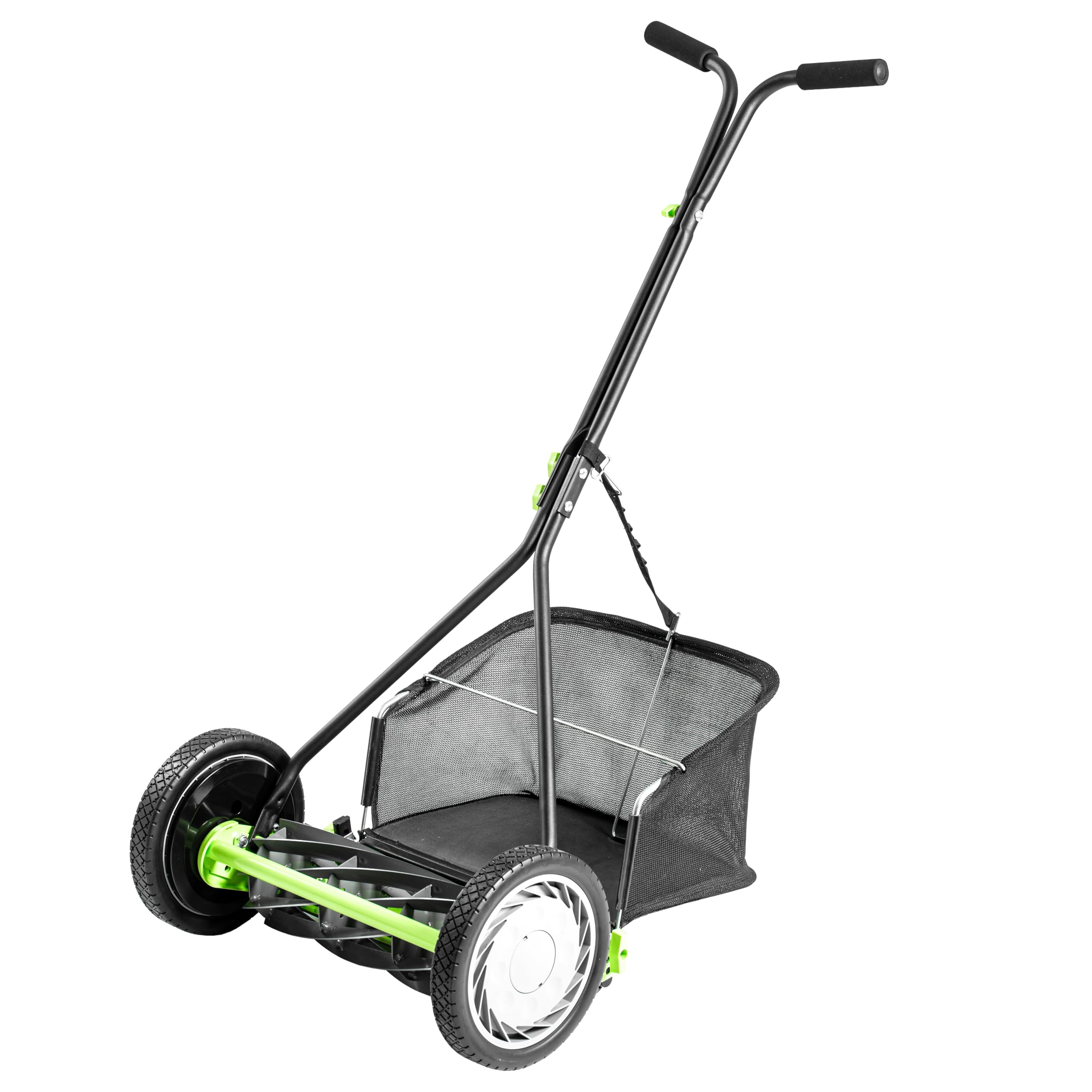 Earthwise Spindelmäher 916-16EWG - 16" mit Fangkorb mit 9 Messern, Schwarz