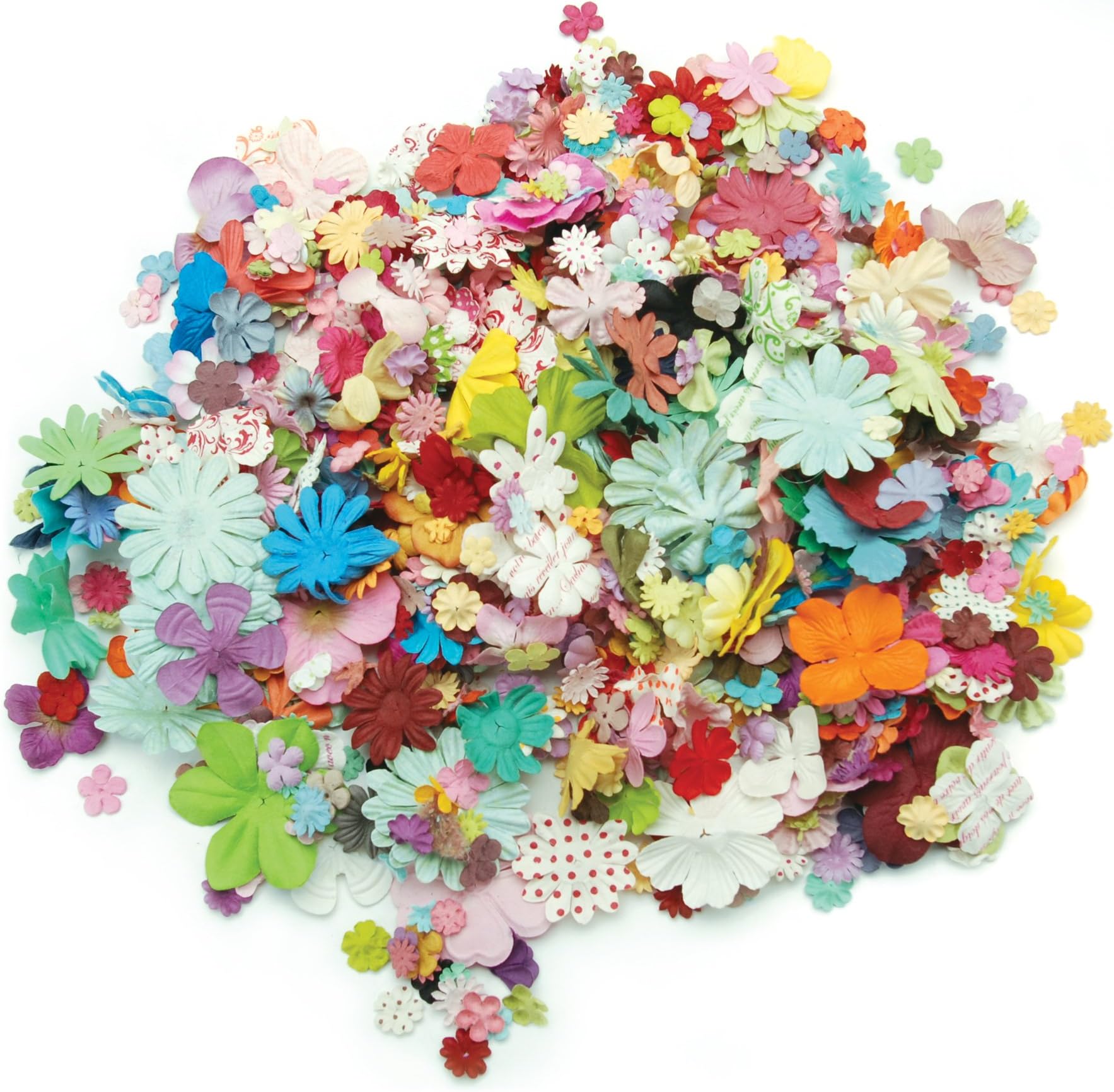 Wildflower Pillar Pack Paper Petals .5 To 2.5 1.2oz-Mixed