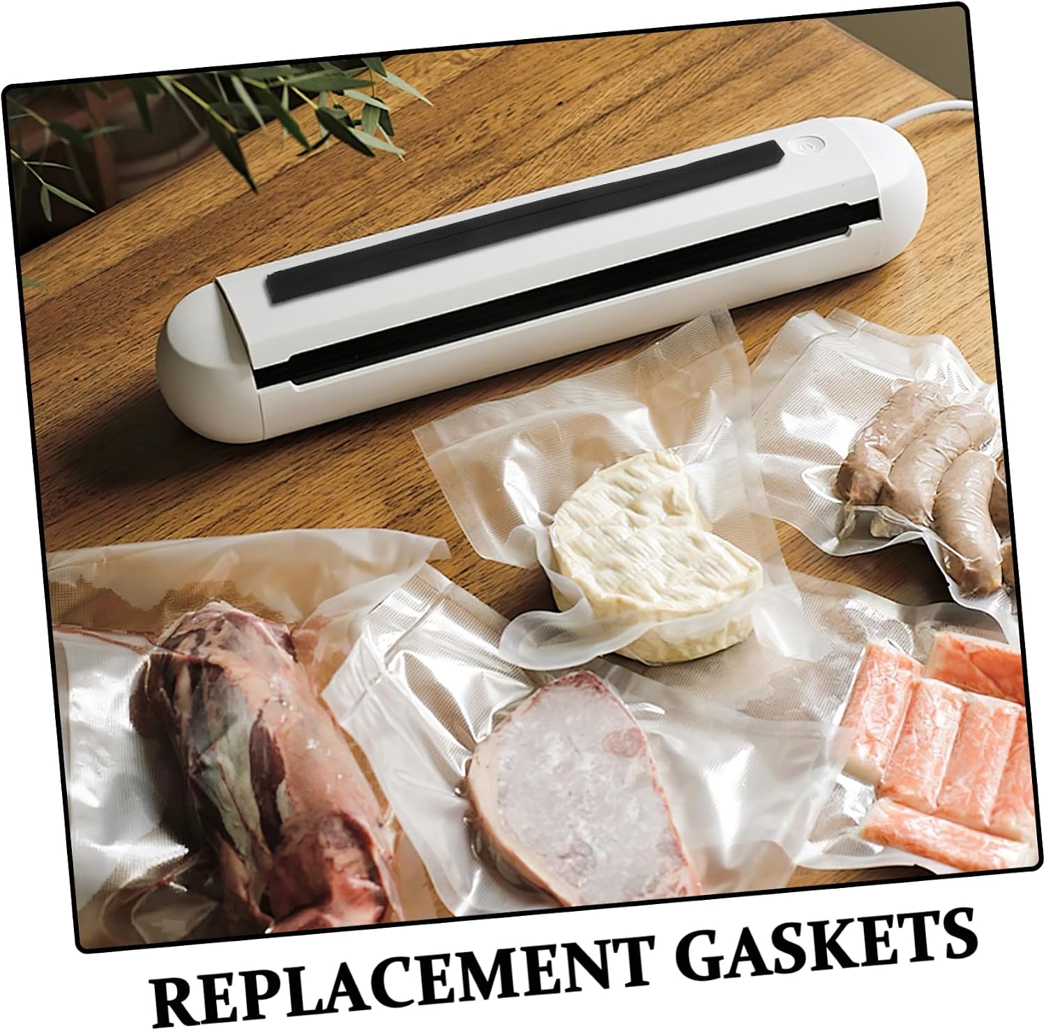 SOLUSTRE 2pcs Sealer Gasket Replacement Vacuum Sealer Repair Parts Essential Maintenance Foam Gasket for Efficient Operation Leak Seal