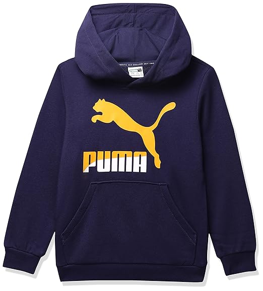 Puma Boys Cotton Classics Logo Youth Hoodie Outerwear (53011606 + 116, Blue, 116)