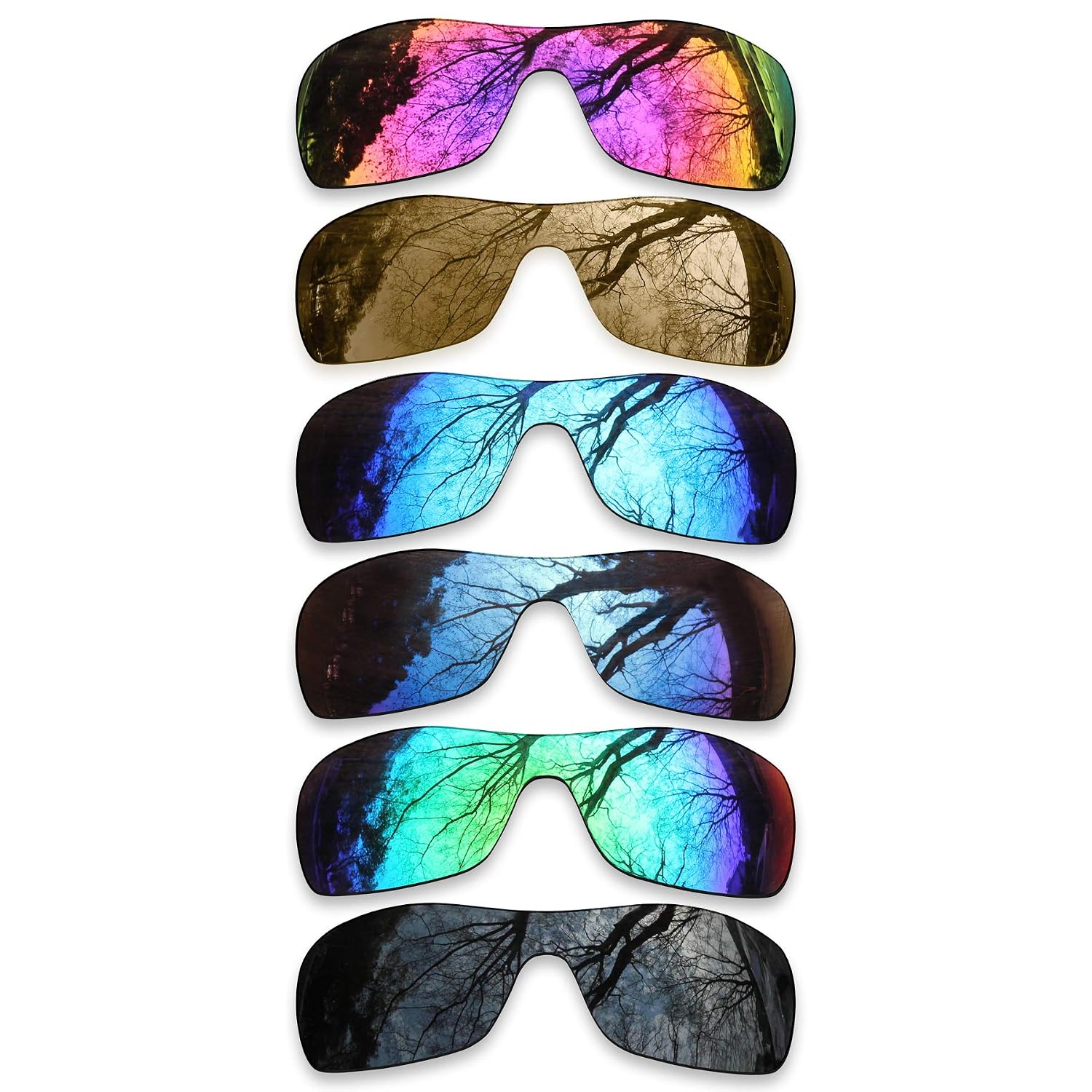 Set of 6 Polarized Replacement Lenses for Oakley Antix Pack-SEM62