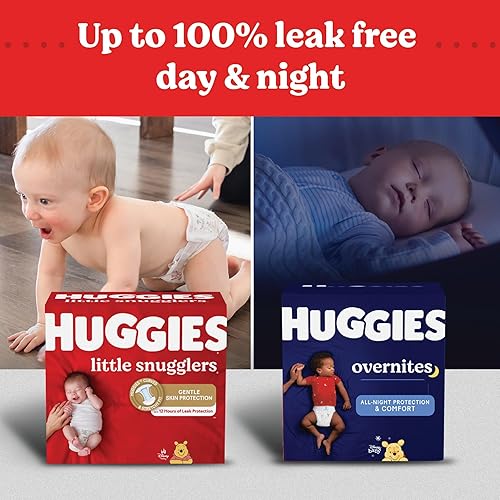 Miniatura 12 de Huggies Pañales para recién nacidos, pañales Little Snugglers para recién nacidos, tamaño recién nacido (hasta 10 libras), 144 unidades