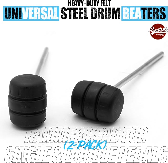 Par de piezas universales para mazo de pedal de bombo de batería miniatura 4