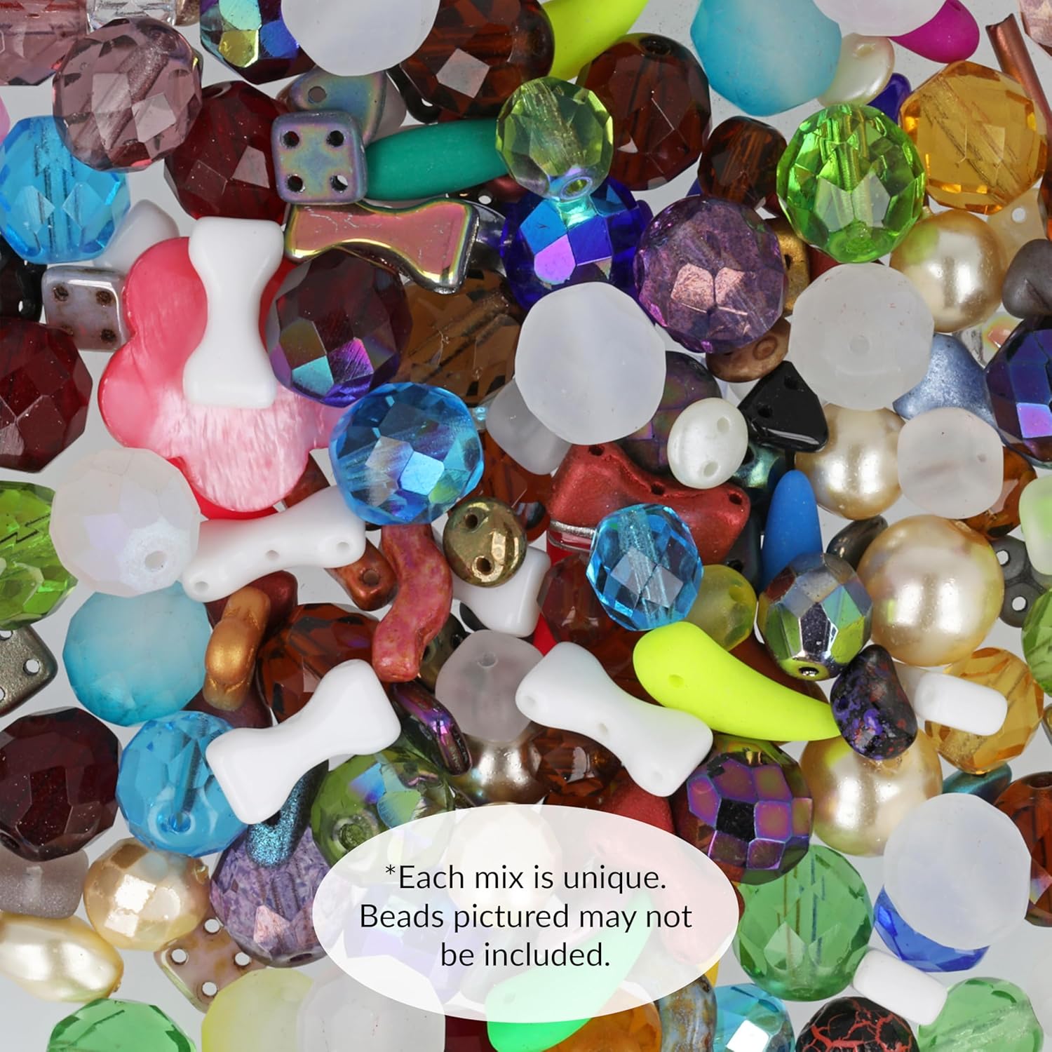 The Beadsmith Box of Beads – Glass Beads Assortment in Varying Shapes, Colors, and Sizes, 5 Pounds