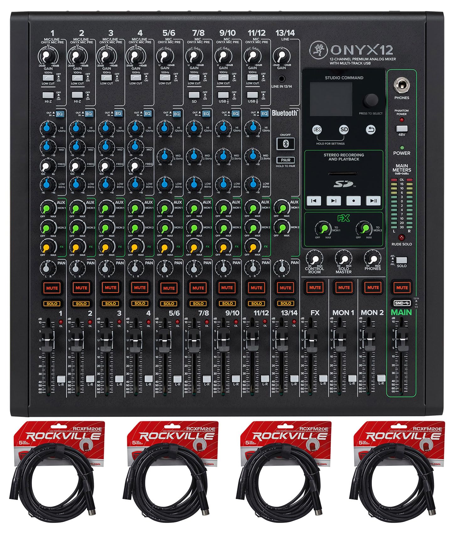 最高 MACKIE Ted - USB Multi-Track with Mixer Analog 12-Channel