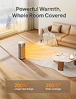 Vista 3 de DREO Space Heaters for Indoor Use, 16 Inch Fast Heating Portable Heaters with Remote, 12H Timer, 70° Oscillation, Overheat Protection, Safety Heat