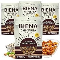 Vista 1 de Biena Lil' Bit of Everything - Bocadillos crujientes de garbanzos tostados, aperitivos ricos en proteínas, sin gluten, a base de plantas, sin OMG