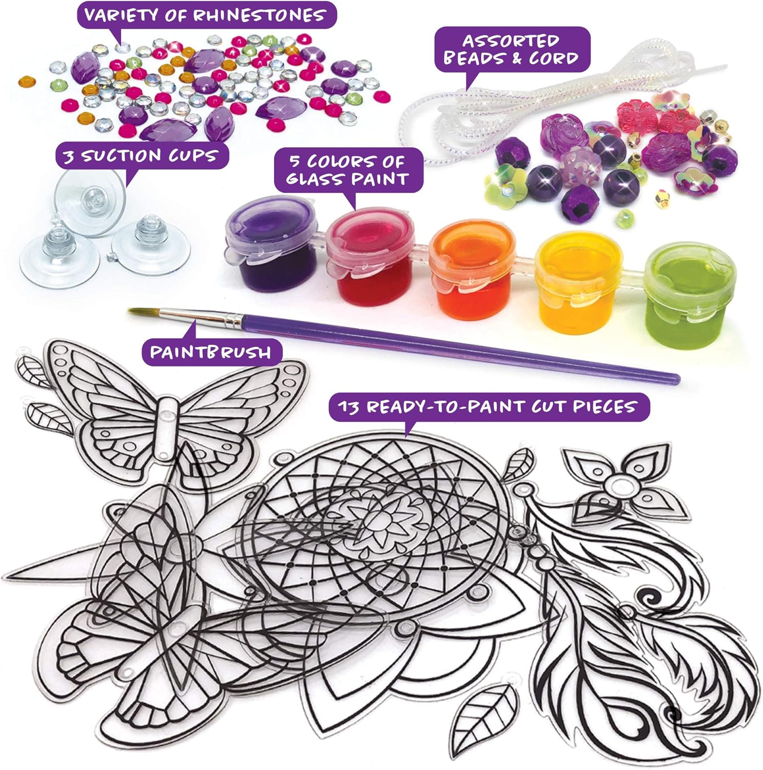 NEBULOUS STARS DIY Arts and Crafts for Kids with Dreamcatcher Kit, Origami Lanterns, Window Charms and Fantasy Critter Kit : Arts, Crafts & Sewing