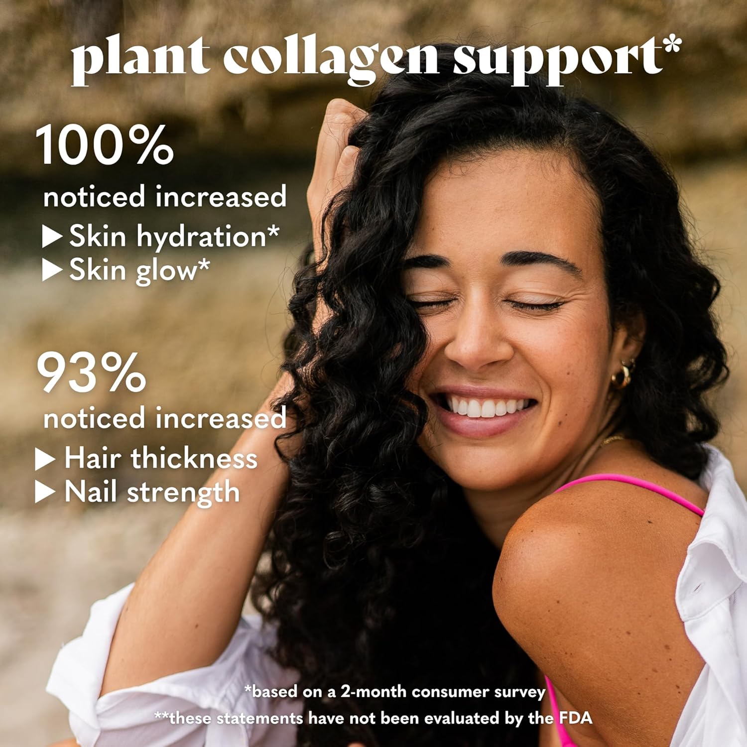 Copina Co. Original Vegan Collagen Booster Creamer Mix: Plant Based Collagen Support Smoothie Drink Vegan Creamy Blend | Original Flavor | 1 Bag - 25 servings per bag