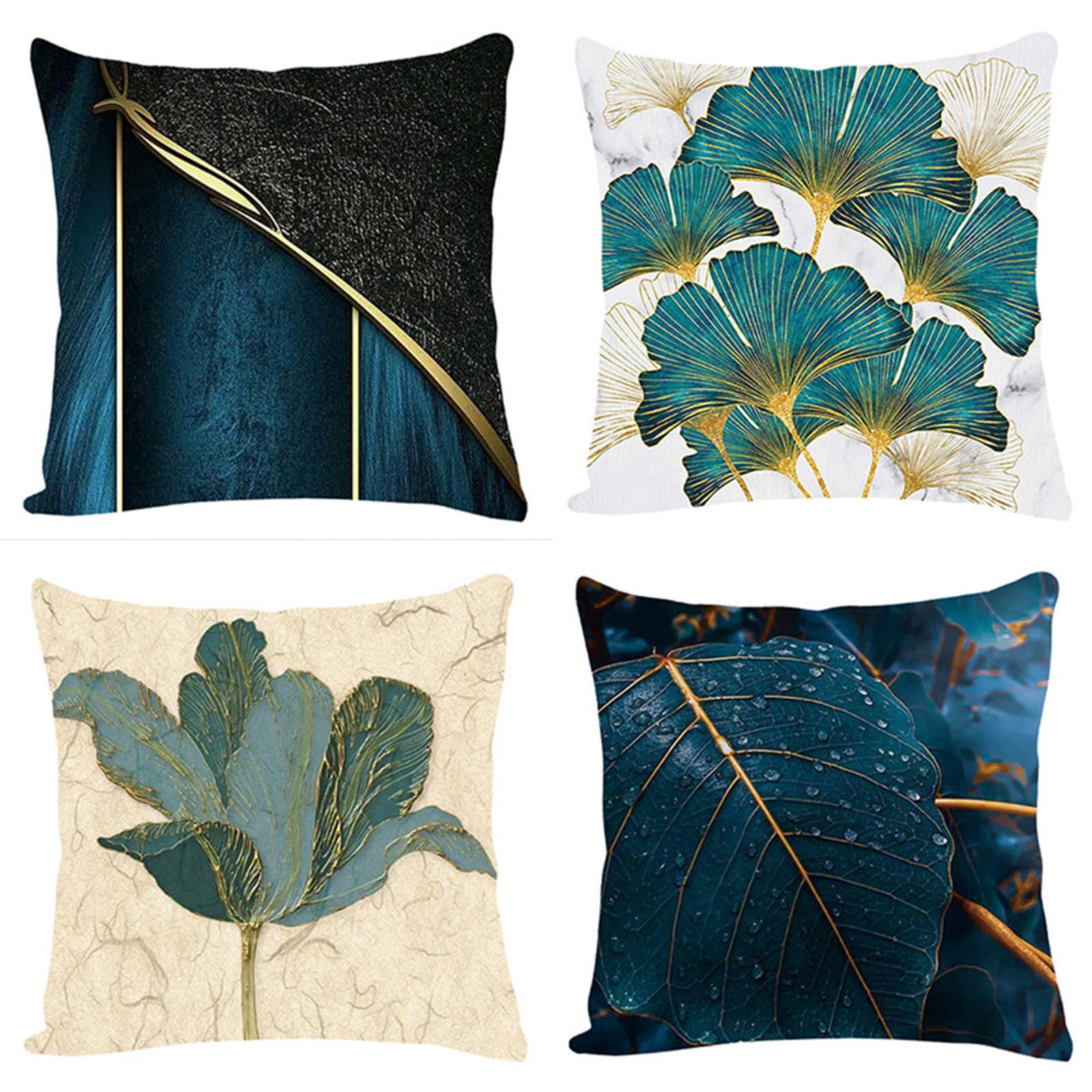 Housses de coussin turquoise 40x40 cm pour sublimer votre canapé de salon