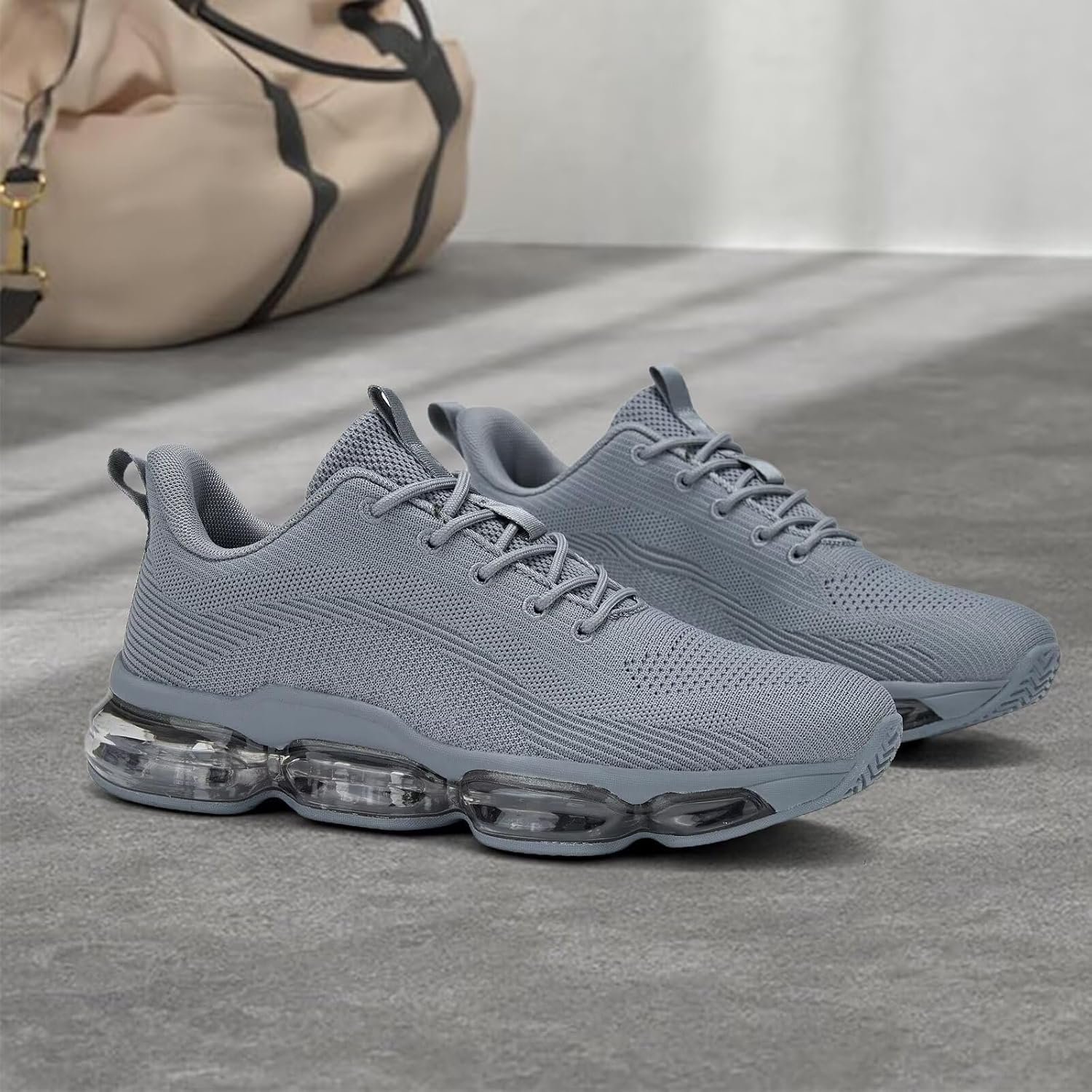 Mens Running Shoes Air Low Top Comfort Walking Lace Up Sneakers Breathable Fashion Tennis Sport Gym Fitness Cross Trainers - Image 3