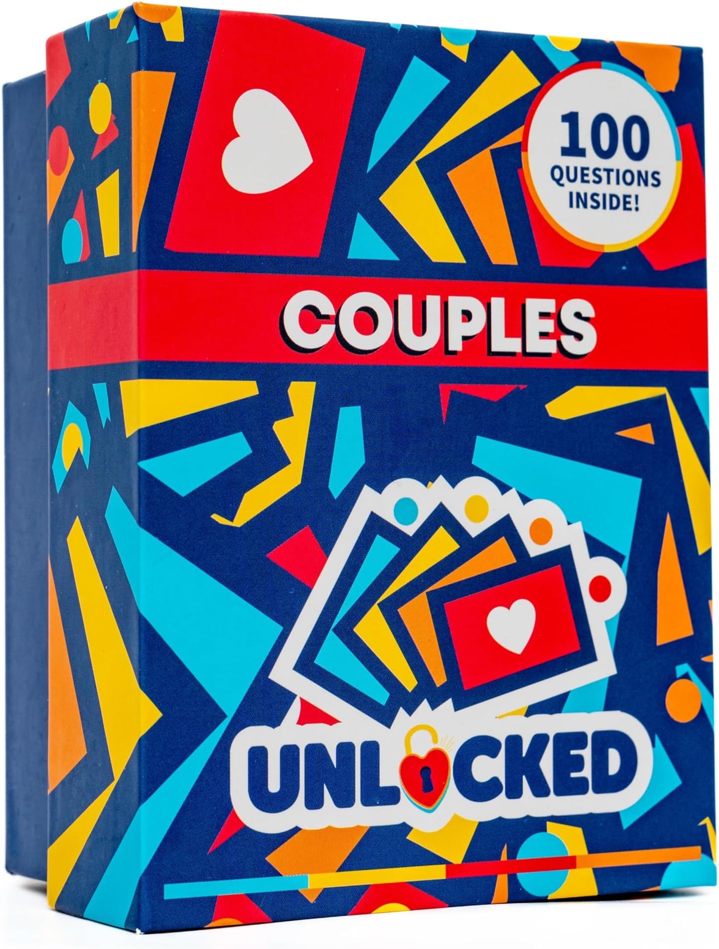 Unlocked Couples Questions Card Game | Designed by a Couples' Therapist | Board Game, Date, Game Night | Romantic, Wedding, Husband, Wife Gift, Valentines, Anniversary | Outdoor Games