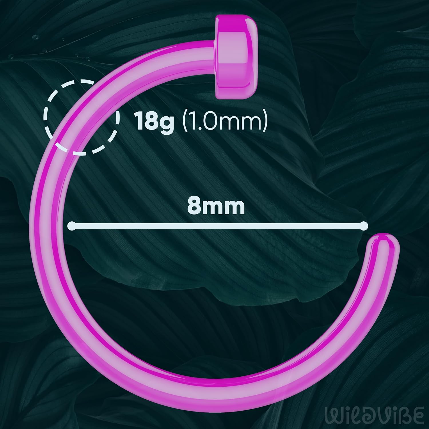 Plastic Nose Rings for Surgery, Silicone Nostril Rings Nose Ring Hoop, Colorful Clear Bioflex Acrylic Open Neon Nostril Ring, Retainer Piercing Jewelry, Tragus Cartilage Helix Daith for Women Men