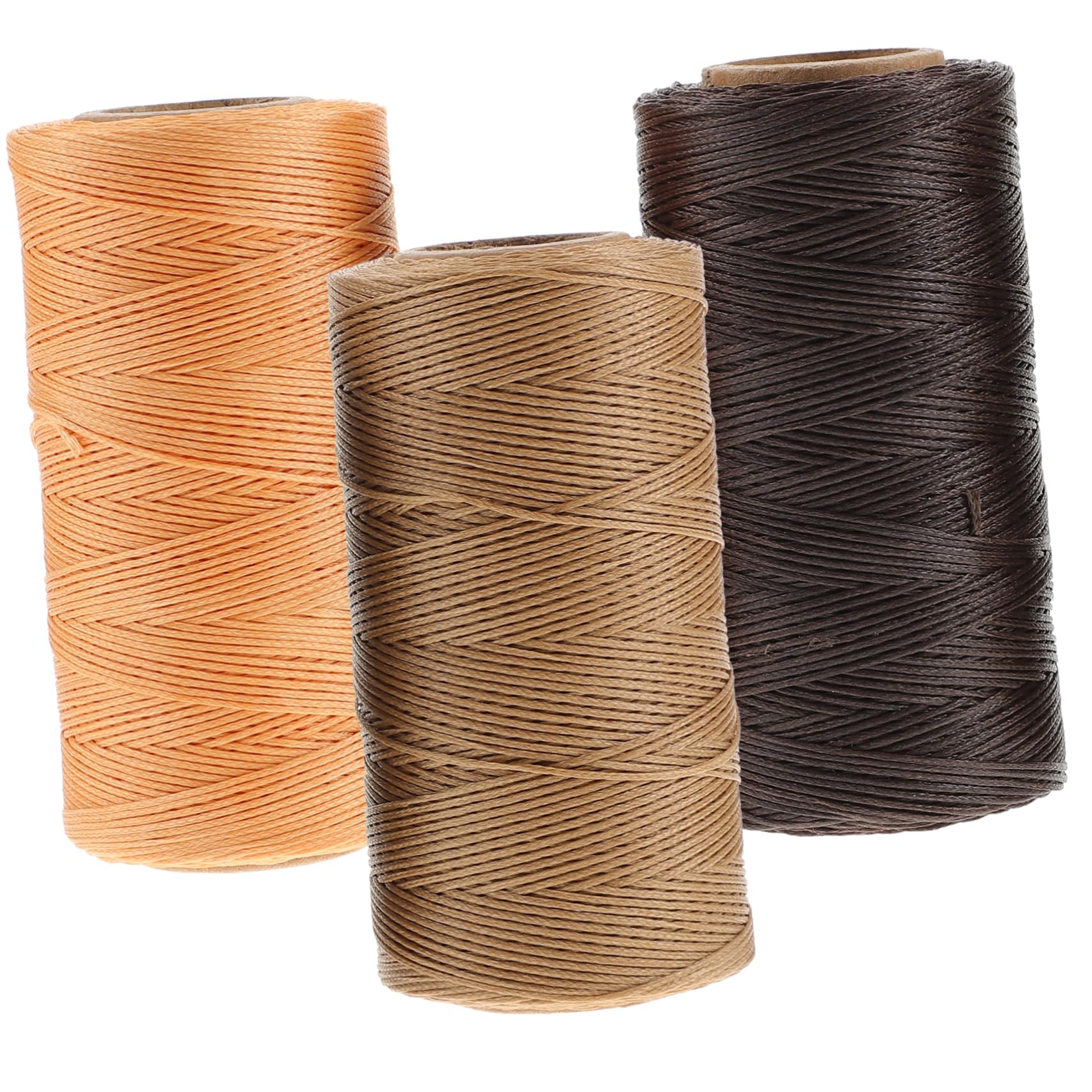 jojofuny 2 Set Filo Per Cucire Fabbricazione Filo Cerato Per Bracciali Di Lino Cerato Cucitrice Cerato Per Rilegatura Piatto Cordone Di Cucitura Di Cera Per Cucire 3 Pezzi*2
