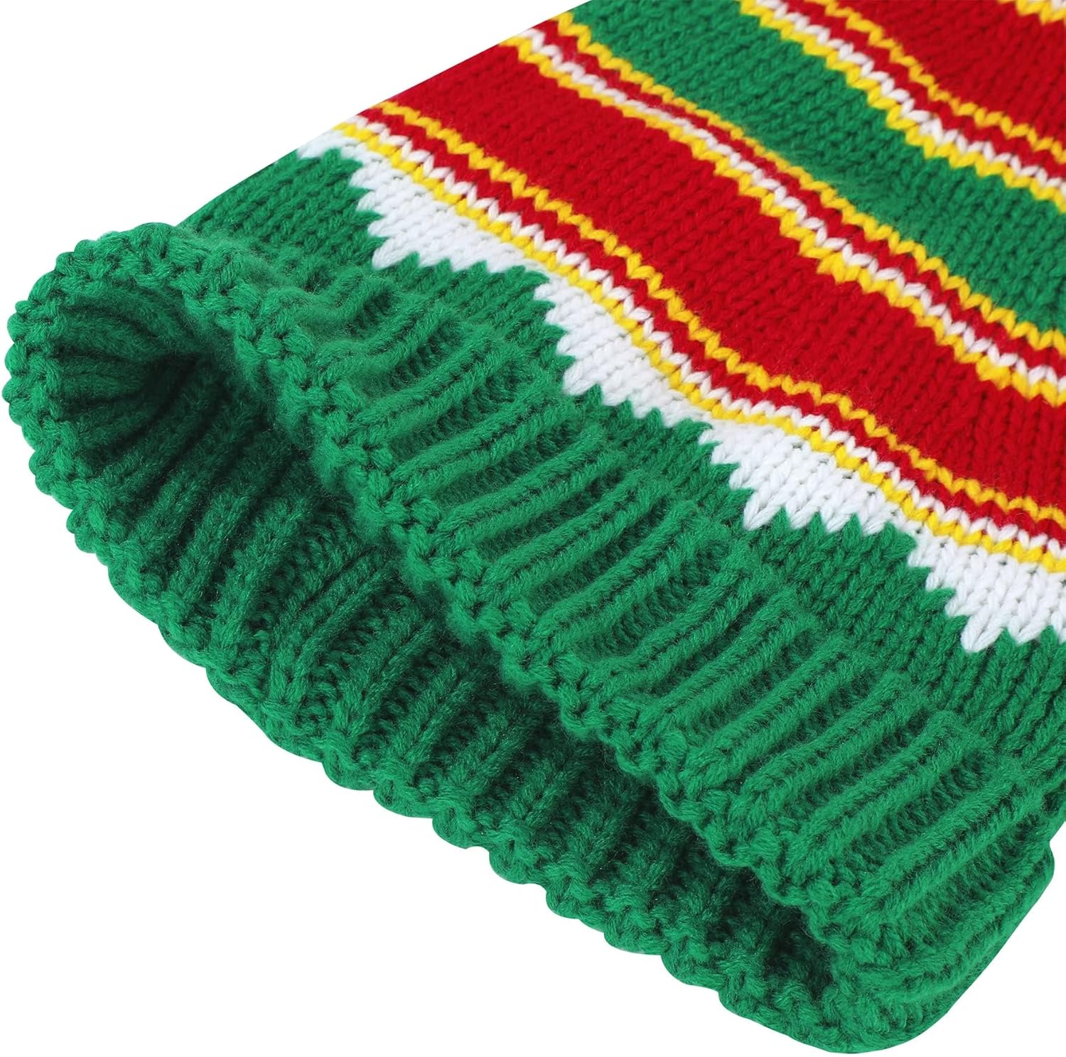 Zando Christmas Hats Adults for Women Men Santa Hat Adult Winter Santa Beanie Warm Christmas Hats Christmas Beanie Hat - Image 5