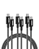 Anker USB C to USB C Cable, Type-C Charging Cord Fast Charge(6FT/1.8m*3,100W), for iPhone 16/16 pro, MacBook and More(Black)