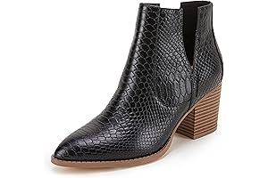Womens Snake Skin Booties
