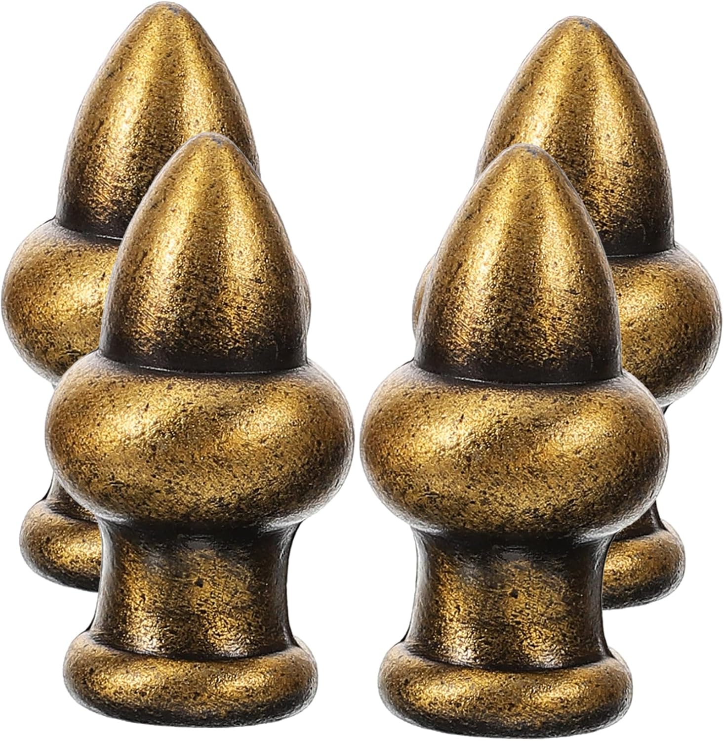 4pcs European Style Lamp Finial Knob Decorative Caps for Table and Chandelier Lampshades and Lighting Accessories for Home Decor