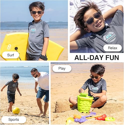 Miniatura 5 de Kanu Surf Boys Haywire UPF 50+ Sun Protective Rashguard Swim Shirt