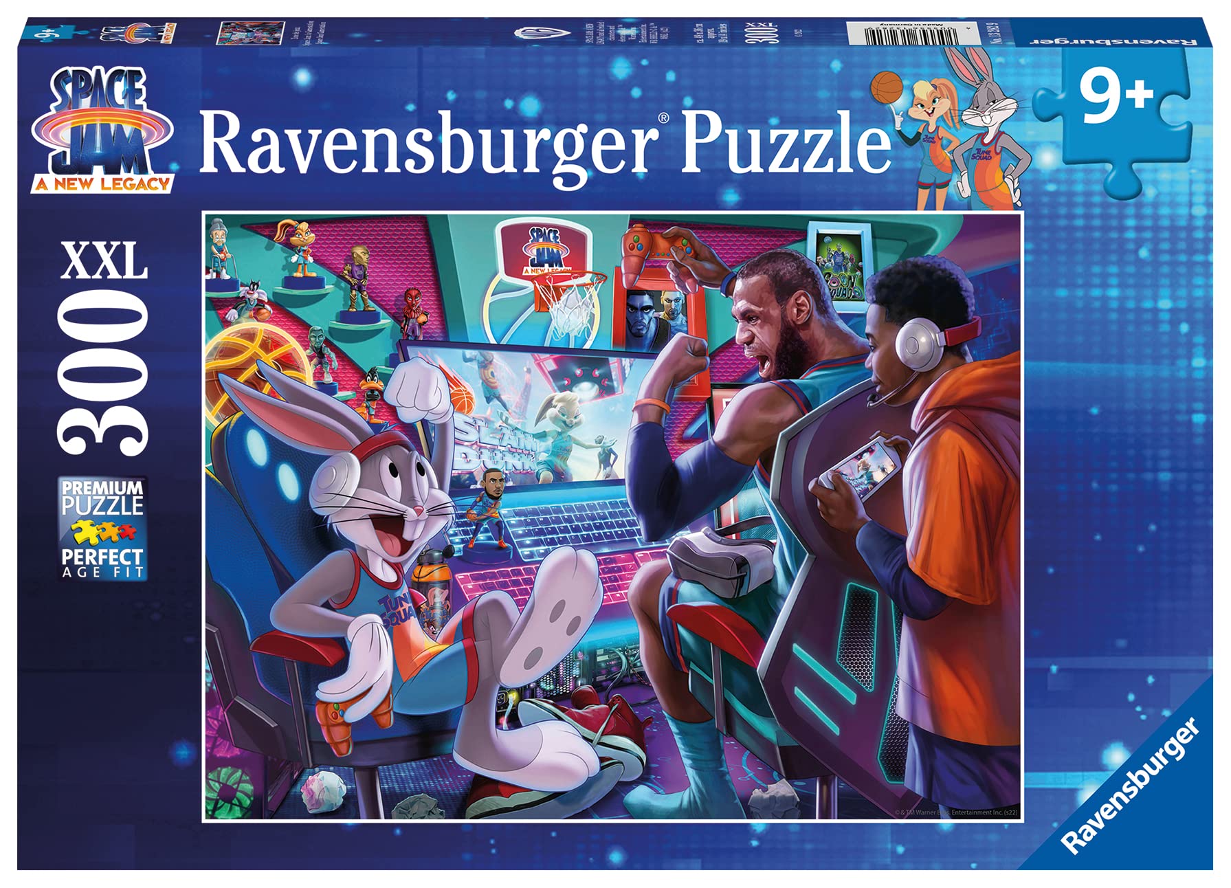 Ravensburger Space Jam: Gamestation 300 Piece XXL Jigsaw Puzzle for Kids - 13282 - Every Piece is Unique, Pieces Fit Together Perfectly