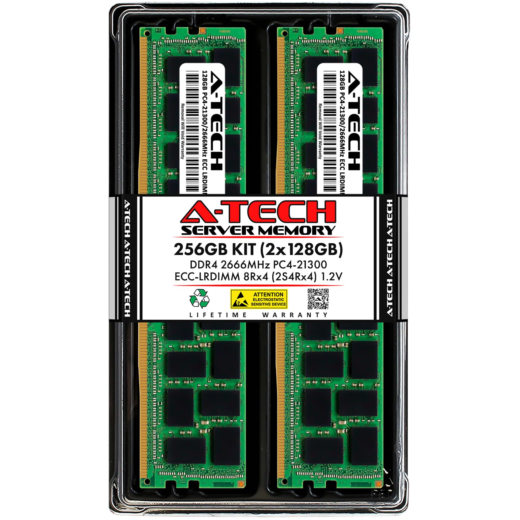 A-Tech 256GB キット (2x128GB) Amazon.com: A-Tech 256GB 套件(2x128GB) DDR4 2666MHz PC4-21300 ECC