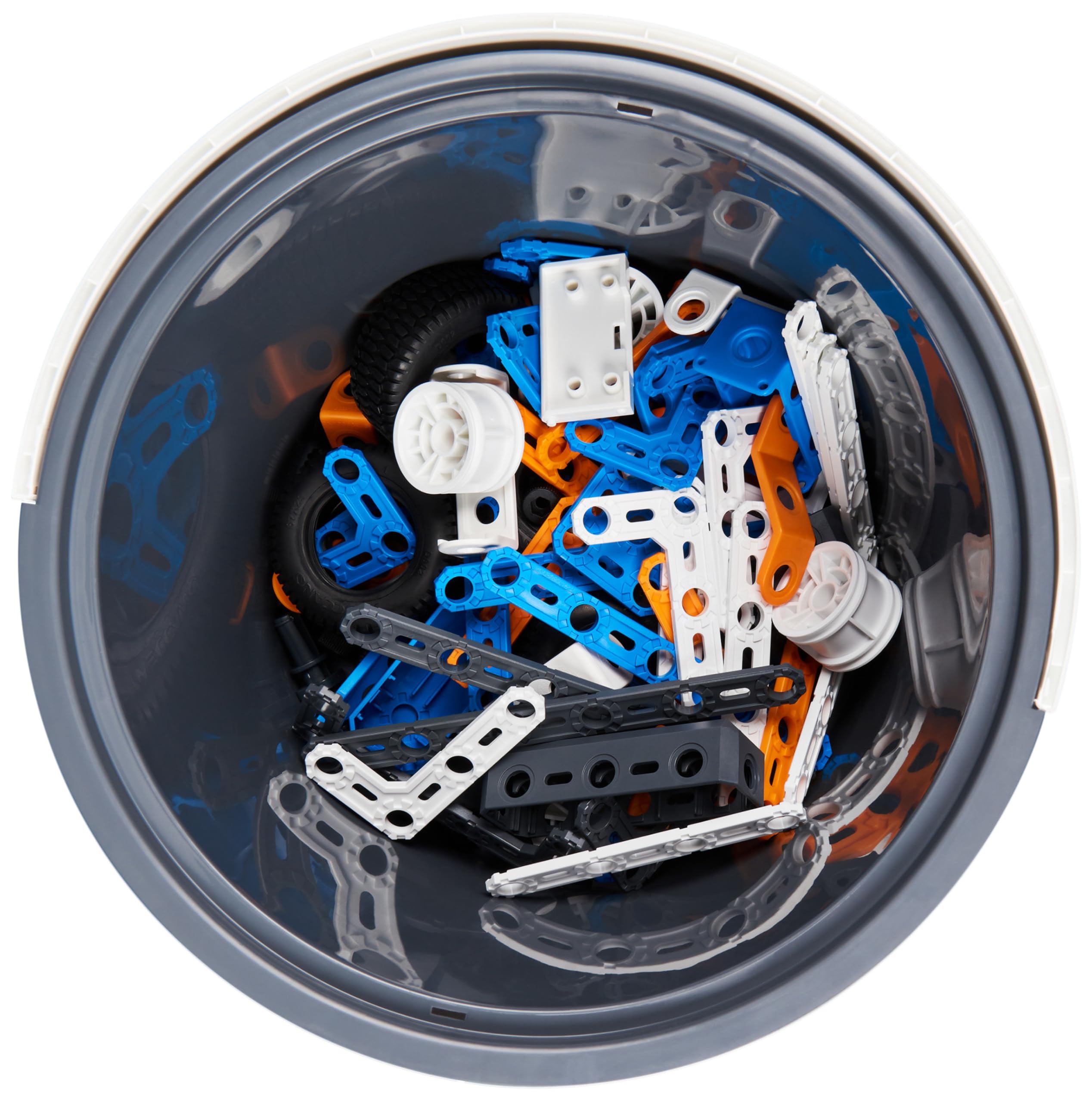 MECCANO Junior, Kit di Costruzioni, Secchiello da 150 Pezzi per Gioco Creativo - dai 5 Anni
