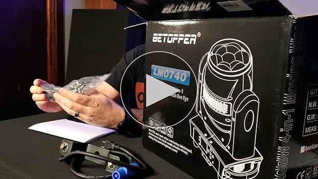 BETOPPER 移動ヘッド ライト 7x40W RGBW の洗浄/ズームレンズ Amazon.co.jp: BETOPPER 350W移動ヘッド ライト 7x40W RGBW の